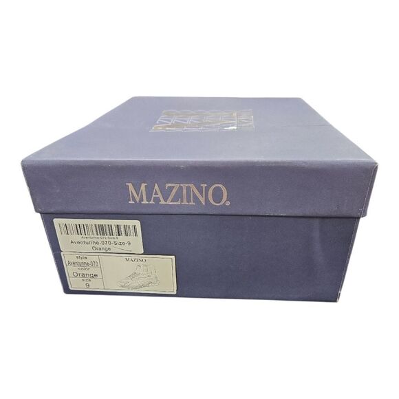 MAZINO MENS HIGH TOP AVENTURINE CHUNKY SNEAKER ORANGE ATHLEISURE CASUAL SHOES. - Picture 8 of 8